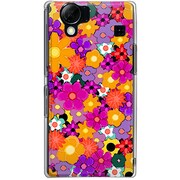 102SH-YCM2P0242-78 [SoftBank 102SH AQUOS PHONE用 カバー ブリリアントフラワーVivid]