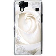 102SH-YCM2P0249-78 [SoftBank 102SH AQUOS PHONE用 カバー ホワイトローズオブジェクト]