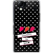 102SH-YCM2P0268-78 [SoftBank 102SH AQUOS PHONE用 カバー ストロベリーforgirls]