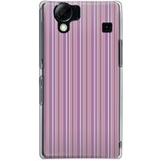 102SH-YCM2P0271-78 [SoftBank 102SH AQUOS PHONE用 カバー StripePatternパープル]