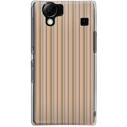 102SH-YCM2P0272-78 [SoftBank 102SH AQUOS PHONE用 カバー StripePatternベージュ]
