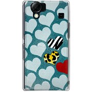 102SH-YCM2P0275-78 [SoftBank 102SH AQUOS PHONE用 カバー ハートごちゃ]