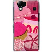 SoftBank 102SH AQUOS PHONE用 カバー ピンクカフェ 102SH-YCM2P0297-78