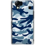 102SH-YCM2P0340-78 [SoftBank 102SH AQUOS PHONE用 カバー カモ柄アーミーブルー]