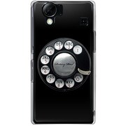 102SH-YCM2P0345-78 [SoftBank 102SH AQUOS PHONE用 カバー 黒電話]