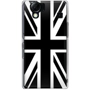 102SH-YCM2P0373-78 [SoftBank 102SH AQUOS PHONE用 カバー ユニオンジャックコレクションモノクローム]