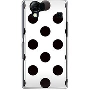 102SH-YCM2P0396-78 [SoftBank 102SH AQUOS PHONE用 カバー DotPatternクラシックBigホワイト]