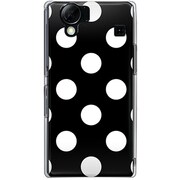 102SH-YCM2P0397-78 [SoftBank 102SH AQUOS PHONE用 カバー DotPatternクラシックBigブラック]