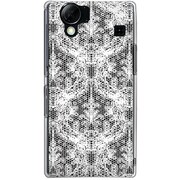 102SH-YCM2P0408-78 [SoftBank 102SH AQUOS PHONE用 カバー ゴシックレース柄ホワイト]