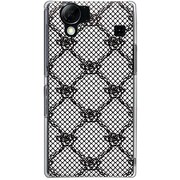 102SH-YCM2P0409-78 [SoftBank 102SH AQUOS PHONE用 カバー ゴシックレース柄ブラック]