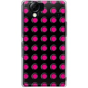 102SH-YCM2P0413-78 [SoftBank 102SH AQUOS PHONE用 カバー ブラックグロメット＆ピンク]