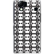 102SH-YCM2P0417-78 [SoftBank 102SH AQUOS PHONE用 カバー ダイヤチェーンモノクローム]