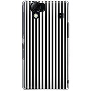 102SH-YCM2P0418-78 [SoftBank 102SH AQUOS PHONE用 カバー モノクロストライプベビーライン]