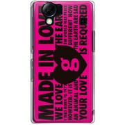 102SH-YCM2P0441-78 [SoftBank 102SH AQUOS PHONE用 カバー MADEINLOVEpinkdesign]