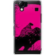 102SH-YCM2P0442-78 [SoftBank 102SH AQUOS PHONE用 カバー サバンナチーターピンクプレート]