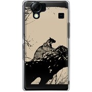 102SH-YCM2P0443-78 [SoftBank 102SH AQUOS PHONE用 カバー サバンナチーターゴールドプレート]
