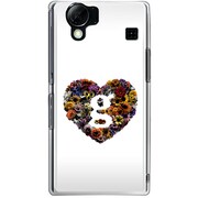 102SH-YCM2P0464-78 [SoftBank 102SH AQUOS PHONE用 カバー LovegramFlowerHeartwhite]
