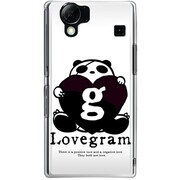 102SH-YCM2P0473-78 [SoftBank 102SH AQUOS PHONE用 カバー Lovegram＆PandaLove]