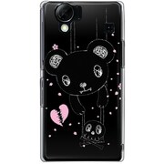 102SH-YCM2P0478-78 [SoftBank 102SH AQUOS PHONE用 カバー メロイックベアサイコパス-D]