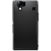 102SH-YCM2P0489-78 [SoftBank 102SH AQUOS PHONE用 カバー ブラックカーボンパターンDelicate]