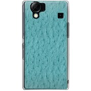 102SH-YCM2P0520-78 [SoftBank 102SH AQUOS PHONE用 カバー オーストリッチパターンミントグリーン]