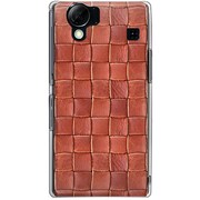 102SH-YCM2P0521-78 [SoftBank 102SH AQUOS PHONE用 カバー クロスレザーパターンレッド]