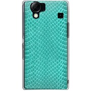 102SH-YCM2P0525-78 [SoftBank 102SH AQUOS PHONE用 カバー ヘビ柄グリーンミックス]