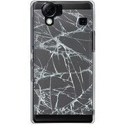 102SH-YCM2P0553-78 [SoftBank 102SH AQUOS PHONE用 カバー フェイククラッシュグレイ]