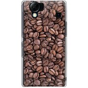 102SH-YCM2P0556-78 [SoftBank 102SH AQUOS PHONE用 カバー コーヒーパターン]