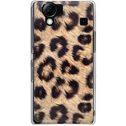 102SH-YCM2P0562-78 [SoftBank 102SH AQUOS PHONE用 カバー ヒョウ柄ワイルド＆クオリティー]