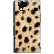 102SH-YCM2P0563-78 [SoftBank 102SH AQUOS PHONE用 カバー チーター柄ワイルド＆クオリティー]