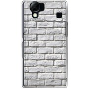 102SH-YCM2P0571-78 [SoftBank 102SH AQUOS PHONE用 カバー レンガパターンホワイトA]