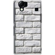 102SH-YCM2P0572-78 [SoftBank 102SH AQUOS PHONE用 カバー レンガパターンホワイトB]