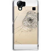 102SH-YCM2P0595-78 [SoftBank 102SH AQUOS PHONE用 カバー フェイククラッシュガラスゴールドしょぼーん]