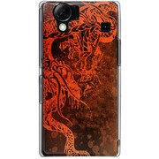 102SH-YCM2P0596-78 [SoftBank 102SH AQUOS PHONE用 カバー レッドドラゴン赤龍]