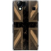 102SH-YCM2P0603-78 [SoftBank 102SH AQUOS PHONE用 カバー ユニオンジャックコレクショングレーカラーズ♯30エッジオレンジ]