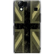 102SH-YCM2P0604-78 [SoftBank 102SH AQUOS PHONE用 カバー ユニオンジャックコレクショングレーカラーズ♯40デザートグリーン]