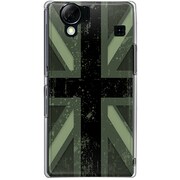 102SH-YCM2P0605-78 [SoftBank 102SH AQUOS PHONE用 カバー ユニオンジャックコレクショングレーカラーズ♯50ダークグリーン]