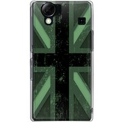 102SH-YCM2P0606-78 [SoftBank 102SH AQUOS PHONE用 カバー ユニオンジャックコレクショングレーカラーズ♯60シルエットグリーン]