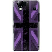 102SH-YCM2P0607-78 [SoftBank 102SH AQUOS PHONE用 カバー ユニオンジャックコレクショングレーカラーズ♯70エッジパープル]