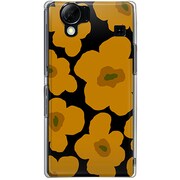 102SH-YCM2P0626-78 [SoftBank 102SH AQUOS PHONE用 カバー ルーズフラワーコレクションシルエットカラーズ♯30バーミンガムイエロー]