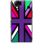 102SH-YCM2P0634-78 [SoftBank 102SH AQUOS PHONE用 カバー ユニオンジャックコレクションVibidカラーズ♯20リオグリーンミックス]