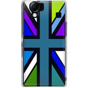102SH-YCM2P0636-78 [SoftBank 102SH AQUOS PHONE用 カバー ユニオンジャックコレクションVibidカラーズ♯40リオミントランド]