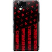 102SH-YCM2P0642-78 [SoftBank 102SH AQUOS PHONE用 カバー ブラックアメリカンフラッグLAカラーズ♯20コロラドレッド]