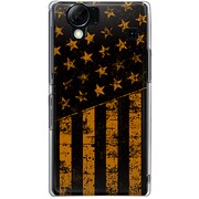 102SH-YCM2P0643-78 [SoftBank 102SH AQUOS PHONE用 カバー ブラックアメリカンフラッグLAカラーズ♯30フロリダオレンジ]