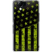 102SH-YCM2P0644-78 [SoftBank 102SH AQUOS PHONE用 カバー ブラックアメリカンフラッグLAカラーズ♯40バージニアグリーン]