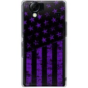 102SH-YCM2P0648-78 [SoftBank 102SH AQUOS PHONE用 カバー ブラックアメリカンフラッグLAカラーズ♯80アナハイムパープル]