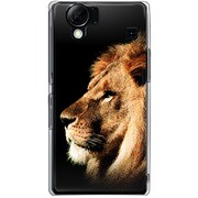 102SH-YCM2P0667-78 [SoftBank 102SH AQUOS PHONE用 カバー PictureCollectionsライオンキングサバンナダーク]