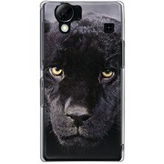 102SH-YCM2P0668-78 [SoftBank 102SH AQUOS PHONE用 カバー PictureCollectionsブラックレパードスノー]