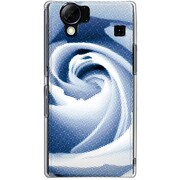 102SH-YCM2P0672-78 [SoftBank 102SH AQUOS PHONE用 カバー ローズポイントグラフィックスブルーシャドー]